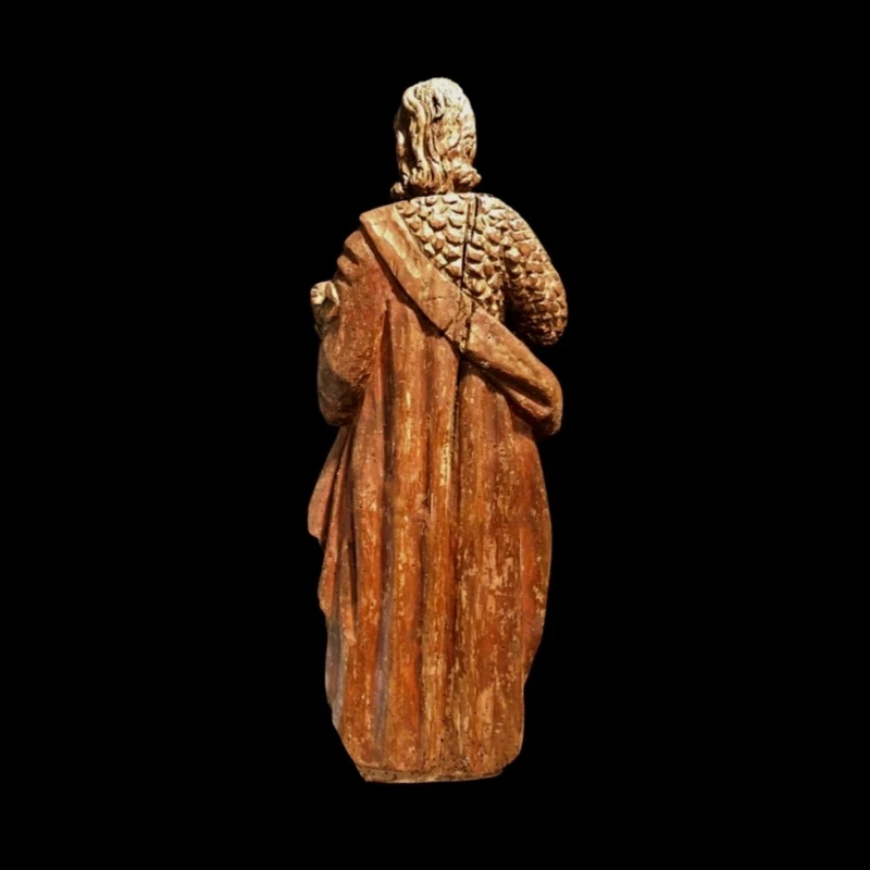 Sculpture en bois représentant Saint Jean.Eloca 15ème siècle