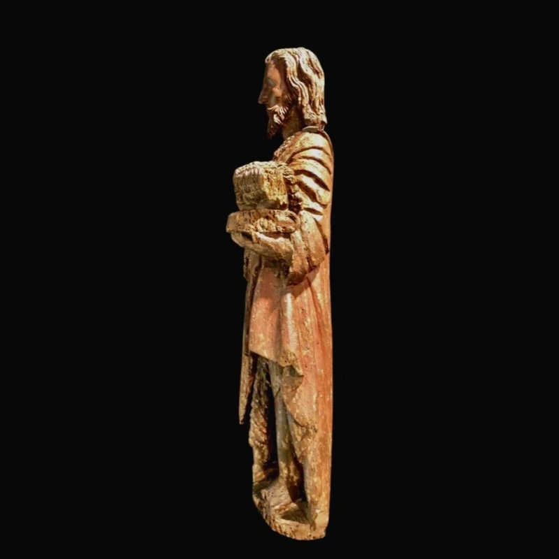 Sculpture en bois représentant Saint Jean.Eloca 15ème siècle
