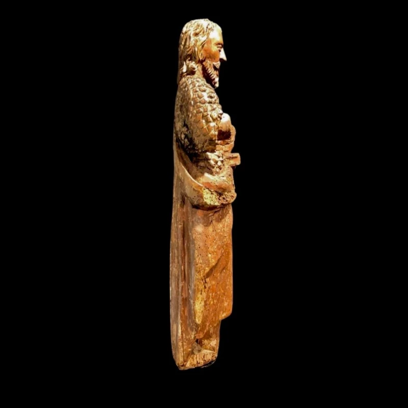 Sculpture en bois représentant Saint Jean.Eloca 15ème siècle