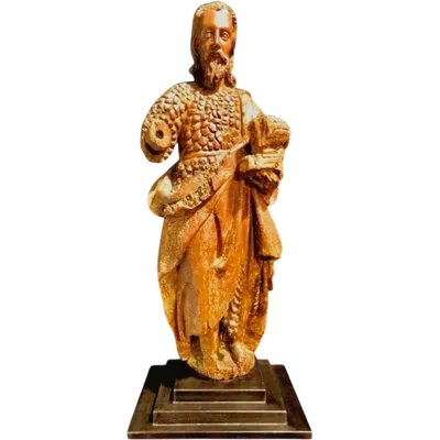 Wooden sculpture depicting St. John.Eloca 15th century