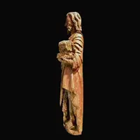 Sculpture en bois représentant Saint Jean.Eloca 15ème siècle
