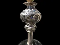 Ceremonial metal astylar cross ( silver globular part)