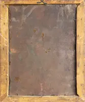 Painting depicting the Holy Family, oil on copper