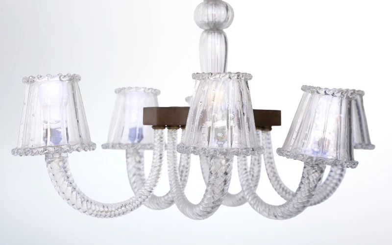 Murano glass chandelier by Fratelli Toso