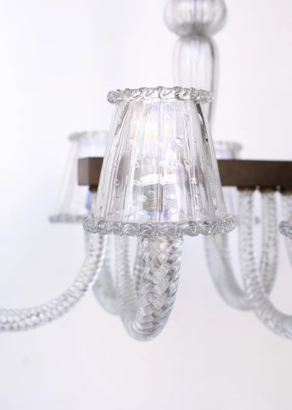 Murano glass chandelier by Fratelli Toso