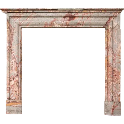 Antique polychrome marble fireplace - Italy, late 19th century