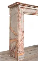 Antique polychrome marble fireplace - Italy, late 19th century