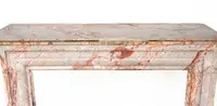 Antique polychrome marble fireplace - Italy, late 19th century