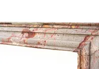 Antique polychrome marble fireplace - Italy, late 19th century