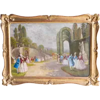 Dames et messieurs dans les jardins aristocratiques - Eugenio Bonivento