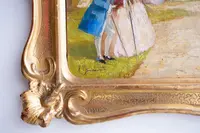 Dames et messieurs dans les jardins aristocratiques - Eugenio Bonivento