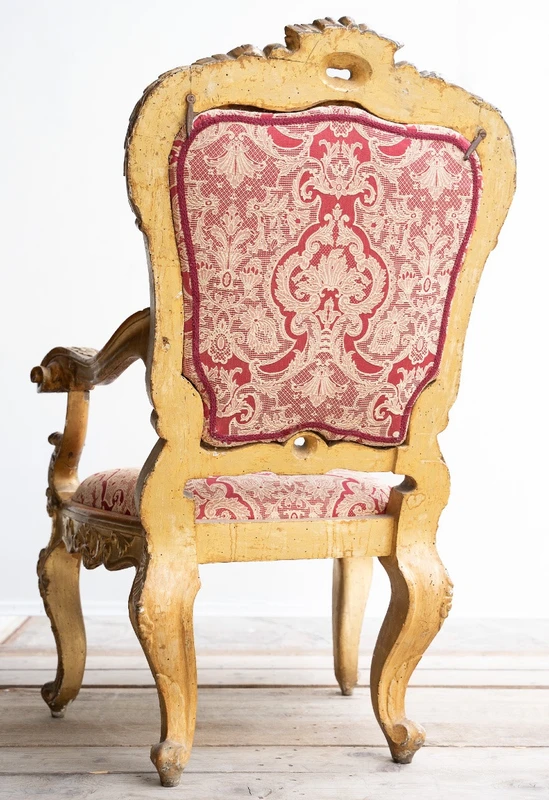 Fauteuil baroque en bois doré - fin du XVIIe siècle