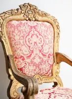 Fauteuil baroque en bois doré - fin du XVIIe siècle