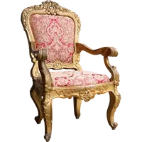 Fauteuil baroque en bois doré - fin du XVIIe siècle