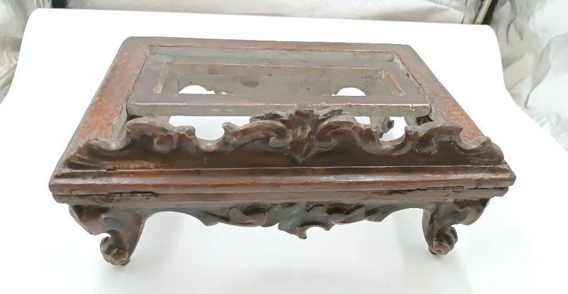 Silver-plated wooden lectern from the 18th century, Italy