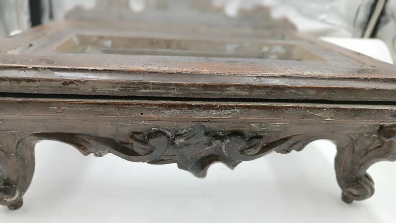 Silver-plated wooden lectern from the 18th century, Italy