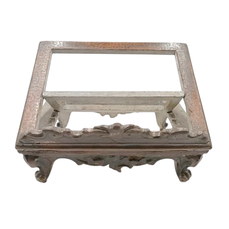 Silver-plated wooden lectern from the 18th century, Italy