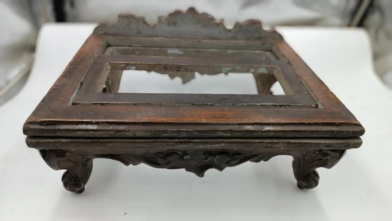 Silver-plated wooden lectern from the 18th century, Italy