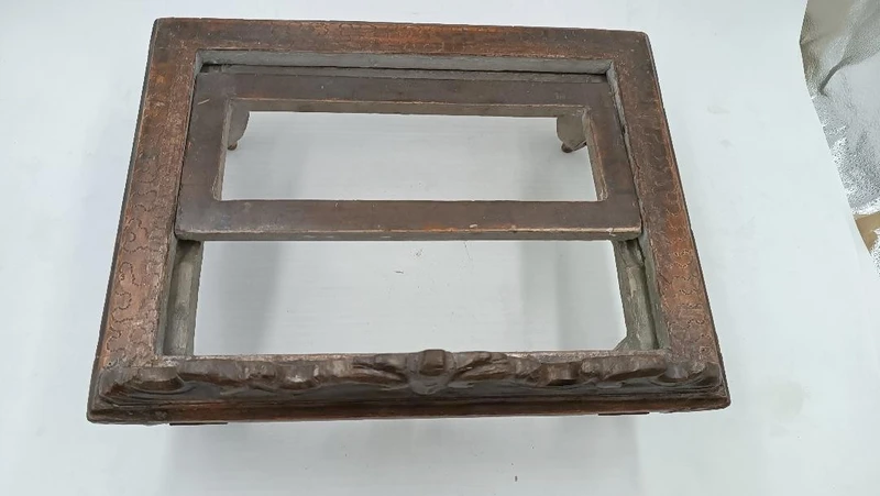 Silver-plated wooden lectern from the 18th century, Italy