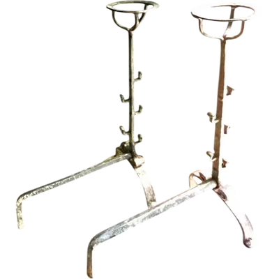 Pair of wrought iron lighthouses.Italy.