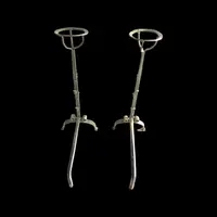 Paire de lancettes en fer forgé, Italie.