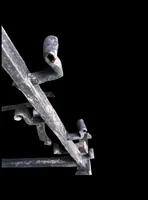 Paire de lancettes en fer forgé, Italie.