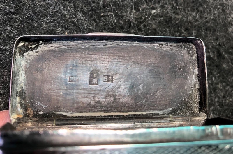 Silver box with architectural scenes.Russia.Dated 1866.
