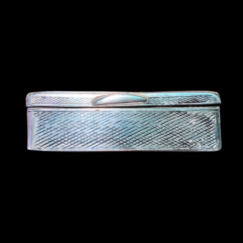 Silver box with architectural scenes.Russia.Dated 1866.
