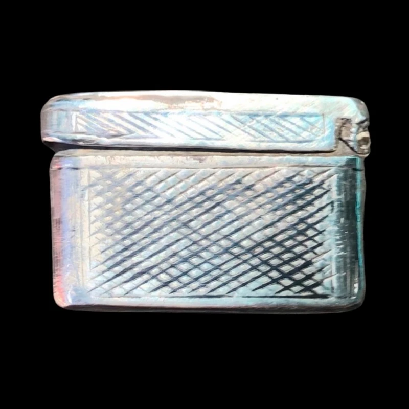 Silver box with architectural scenes.Russia.Dated 1866.