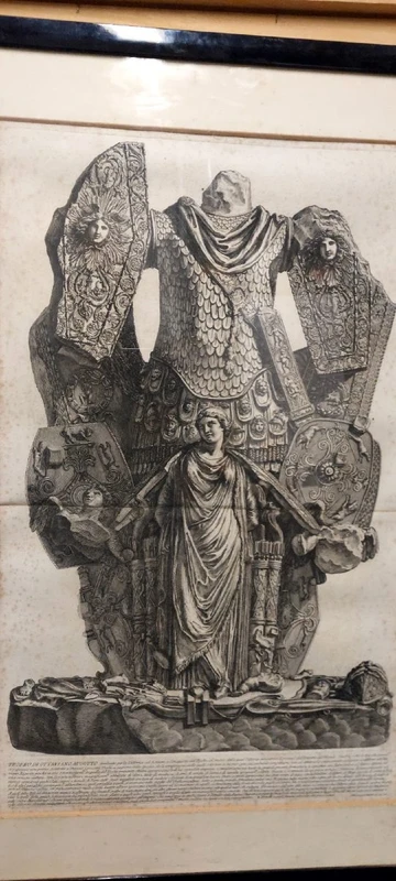 Giovanni Battista Piranesi.   Trophies of Octavian Augustus. 1753 Etching 65x40 cm.