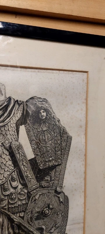 Giovanni Battista Piranesi.   Trophies of Octavian Augustus. 1753 Etching 65x40 cm.