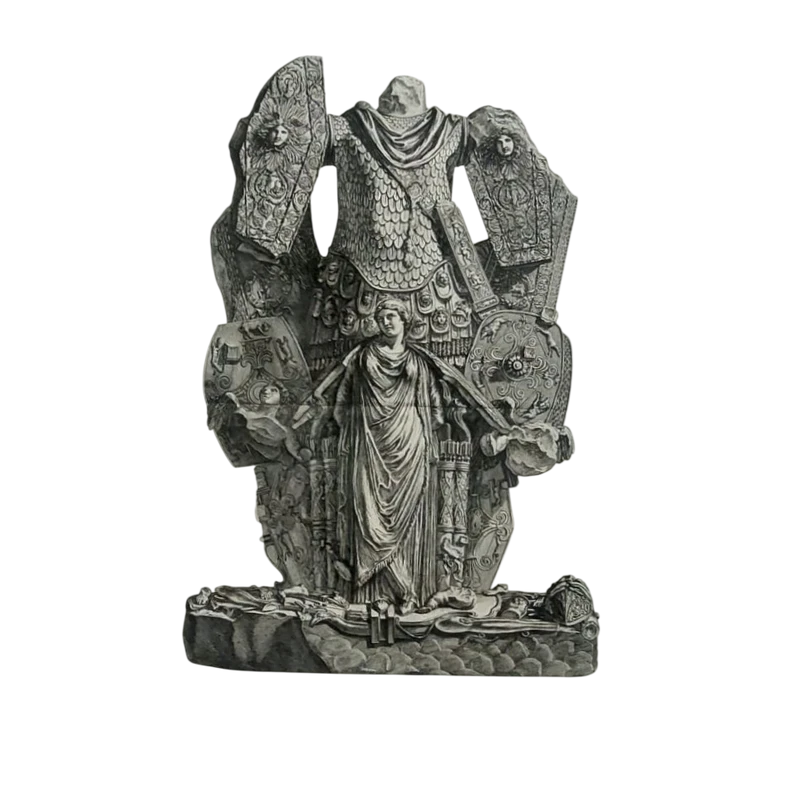 Giovanni Battista Piranesi.   Trophies of Octavian Augustus. 1753 Etching 65x40 cm.