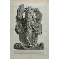 Giovanni Battista Piranesi.   Trophées d'Octave Auguste. 1753 Eau-forte 65x40 cm