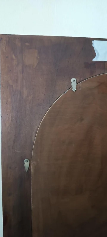 Pannello intarsiato ,cornice intarsiata ,primi 900 Italia ,sposalizio della vergine da Raffaell