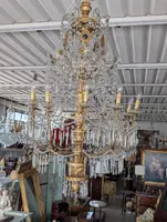 Grande Lampadario Genovese Neoclassico A 10 Luci