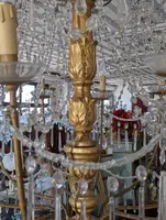 Grande Lampadario Genovese Neoclassico A 10 Luci