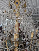 Grande Lampadario Genovese Neoclassico A 10 Luci