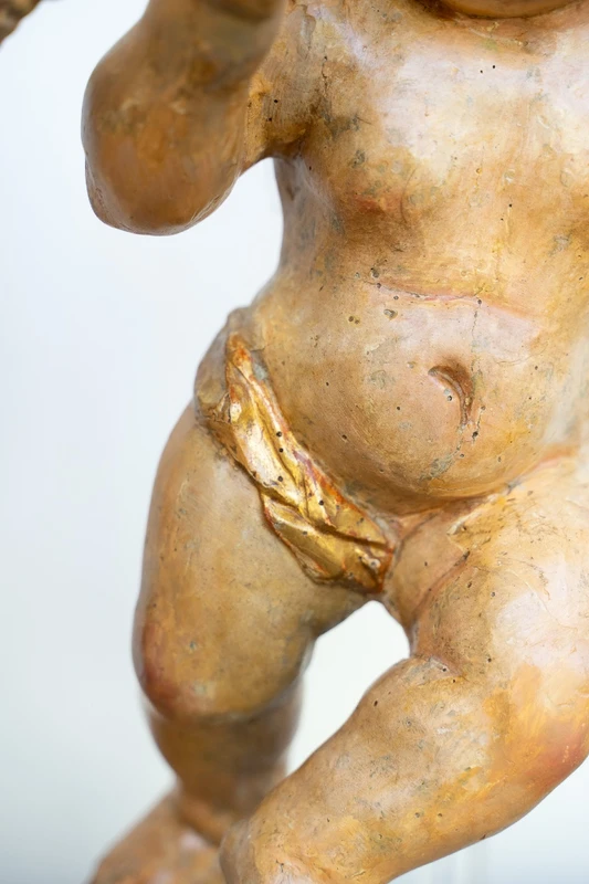Coppia di putti in legno dorato, Venezia