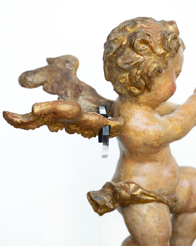 Coppia di putti in legno dorato, Venezia