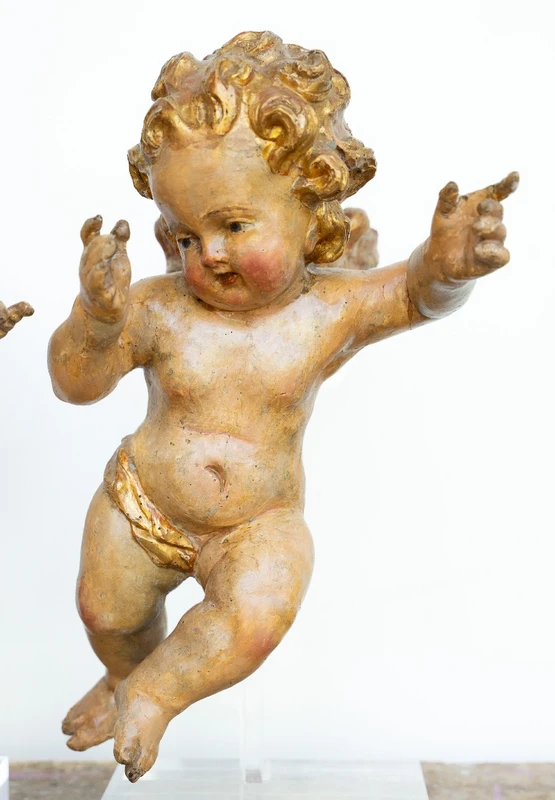 Coppia di putti in legno dorato, Venezia