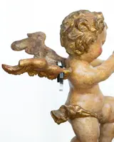 Coppia di putti in legno dorato, Venezia
