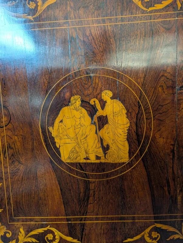 Important Palermitan Charles X Lastronato Stipo in Rosewood, Sicily 19th Century