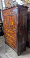 Important Palermitan Charles X Lastronato Stipo in Rosewood, Sicily 19th Century