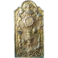 Porte de tabernacle en bronze baroque 18e siècle