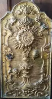 Porte de tabernacle en bronze baroque 18e siècle