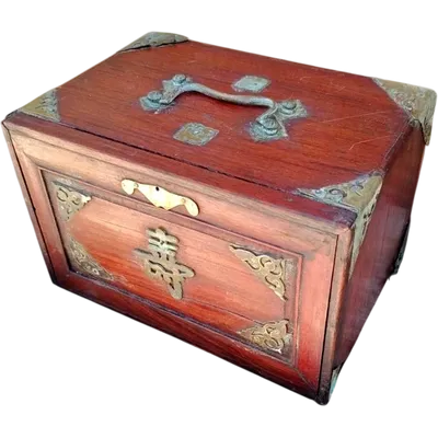 antique box mahjong game set early 900s