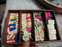 boîte de jeu de mahjong ancienne début 1900