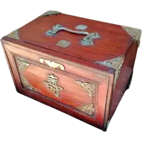 boîte de jeu de mahjong ancienne début 1900