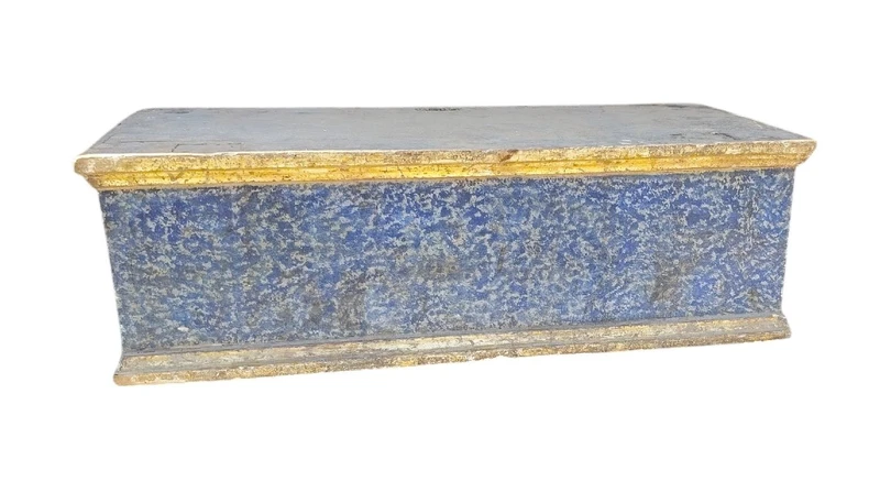 Base ancienne en bois laqué et doré. XVIIIe siècle, Italie