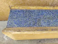 Base ancienne en bois laqué et doré. XVIIIe siècle, Italie